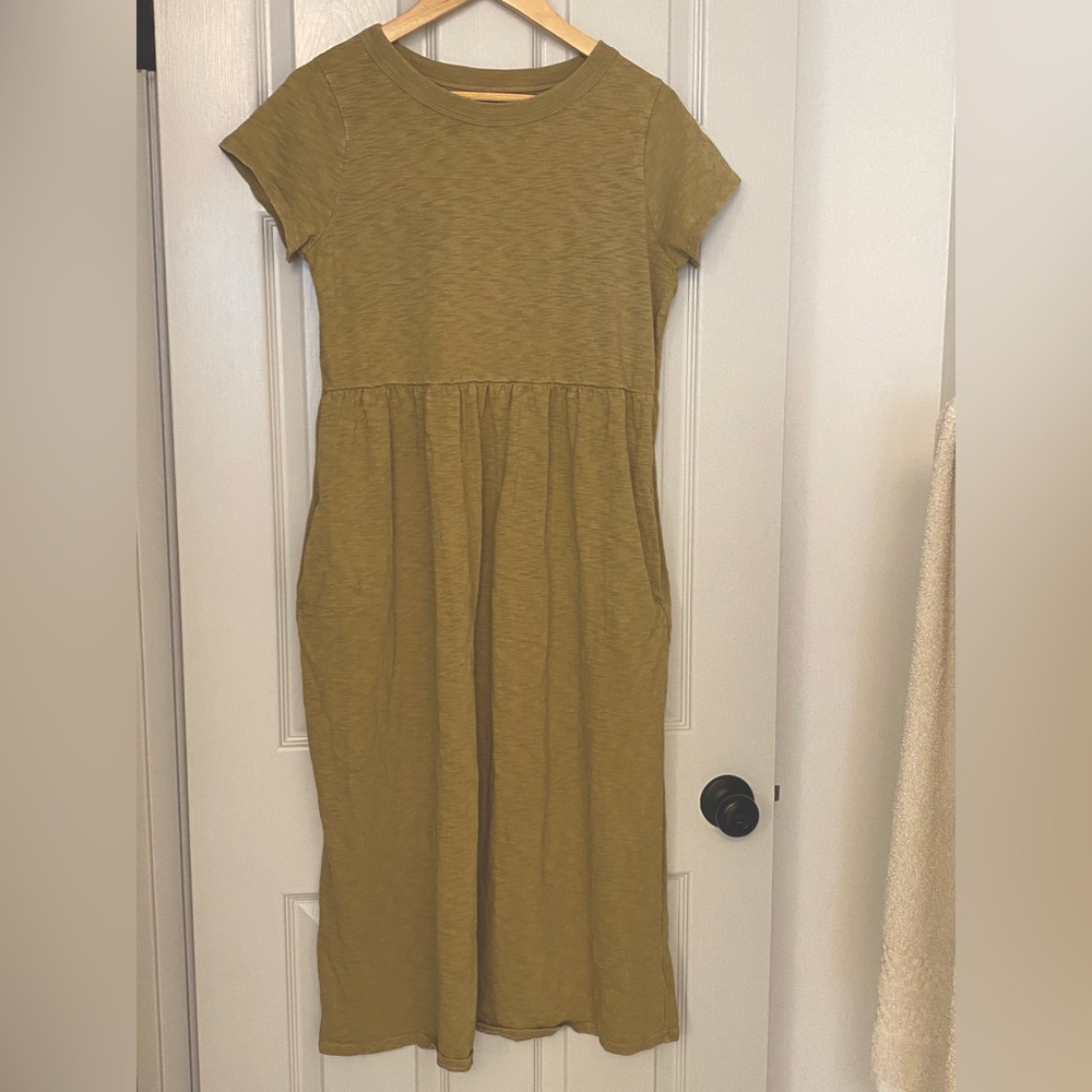 Olive Green Midi Dress